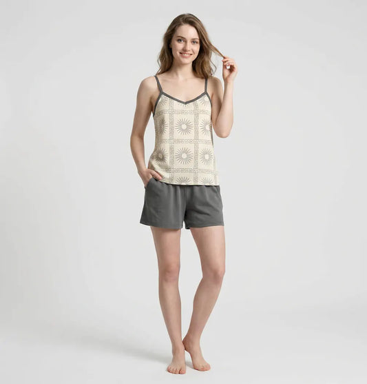 MV/060 – Golden Sun Cotton Short Pajama Set