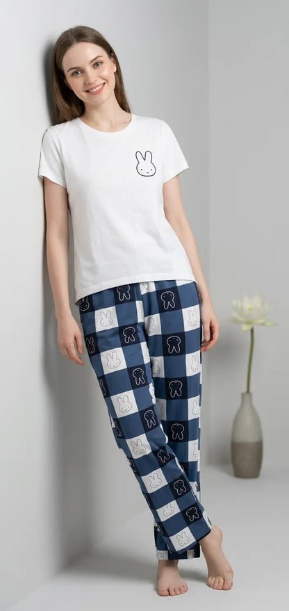 MV/029 – Bunny Checks Cotton Pajama Set