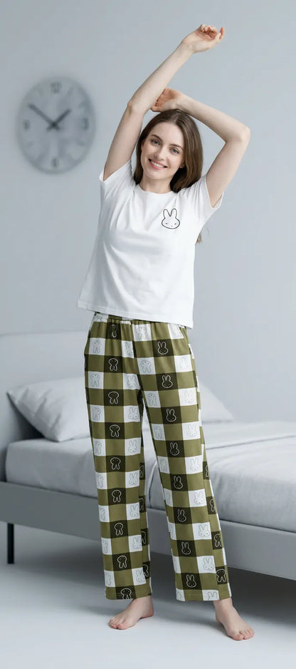 MV/029 – Bunny Checks Cotton Pajama Set