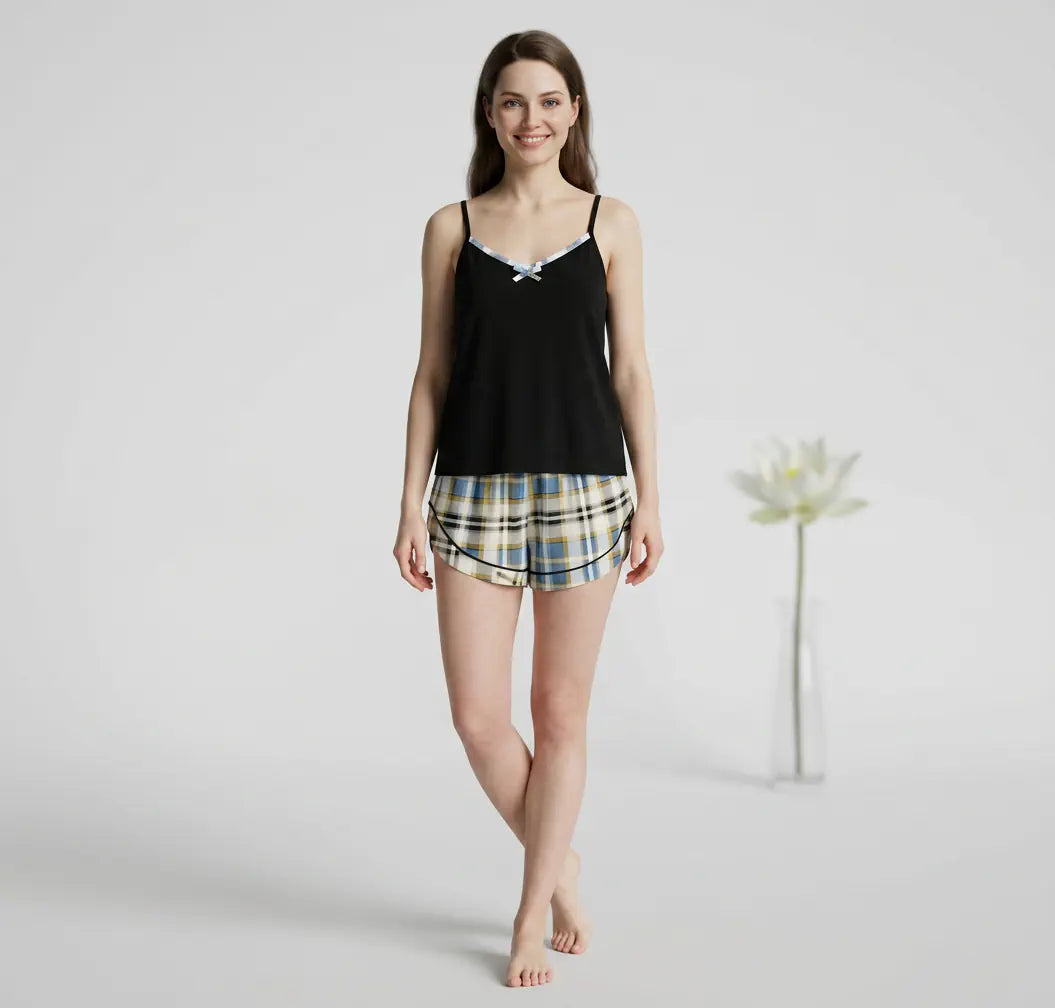 MV/0100 – Vilora Plaid Elegance Cotton Set