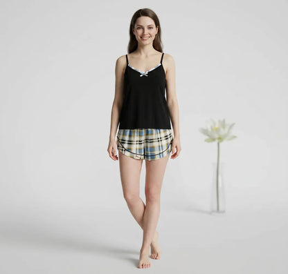 MV/0100 – Vilora Plaid Elegance Cotton Set