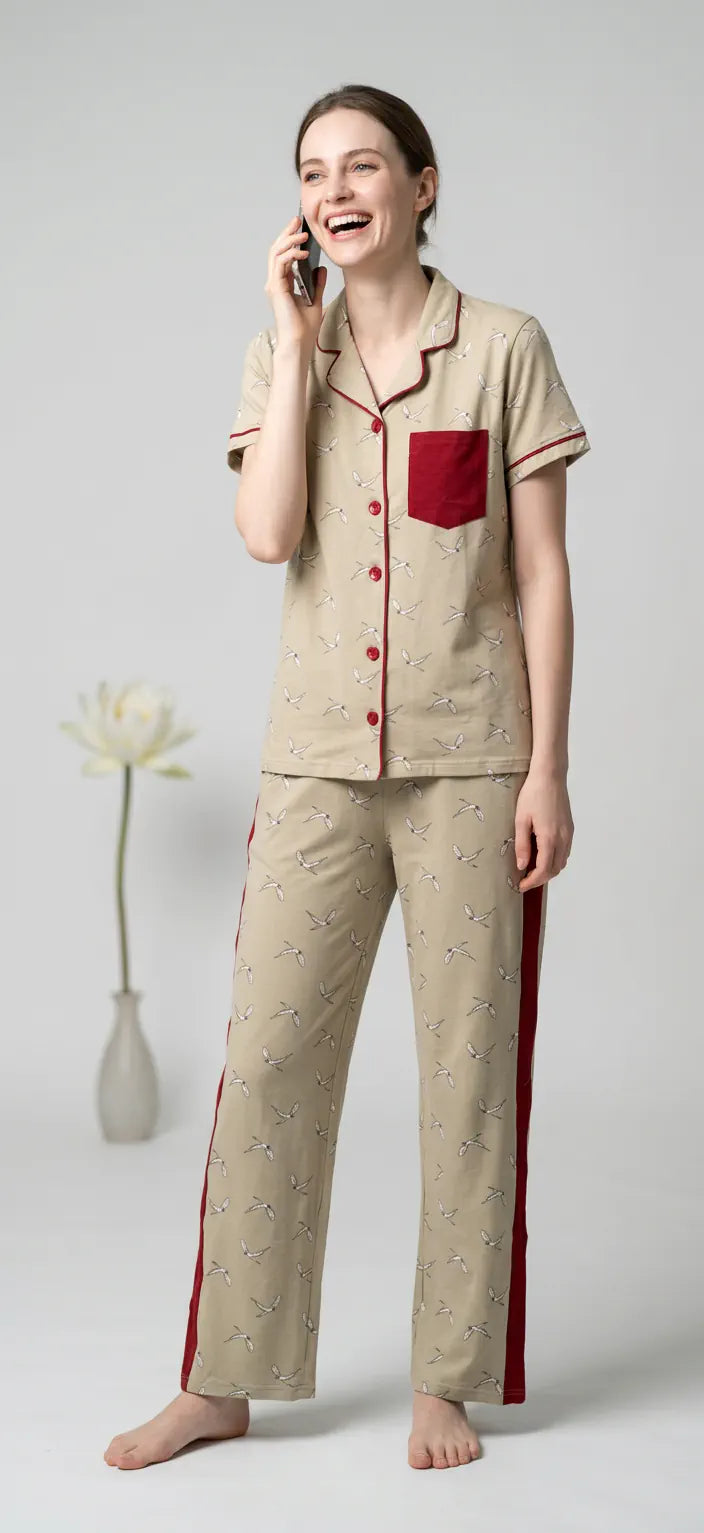 MV/049 – Flying Dreams Cotton Pajama Set