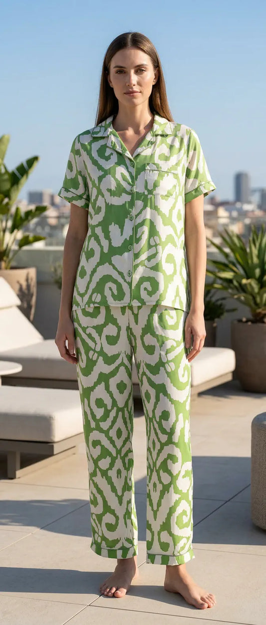 MV/0116 – Lime Serenity Satin Set