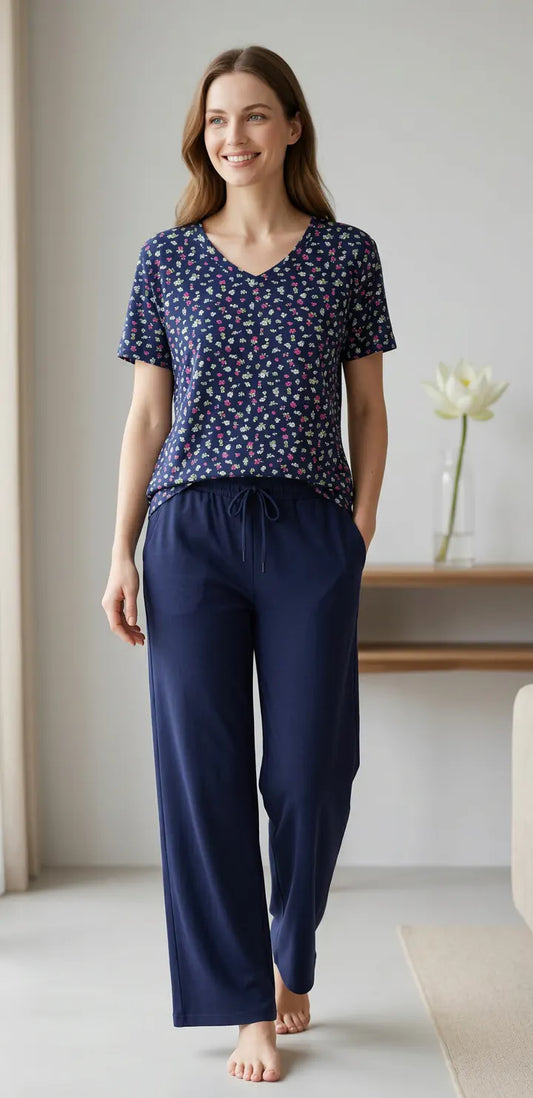 MV/088 – Midnight Petals Cotton Set