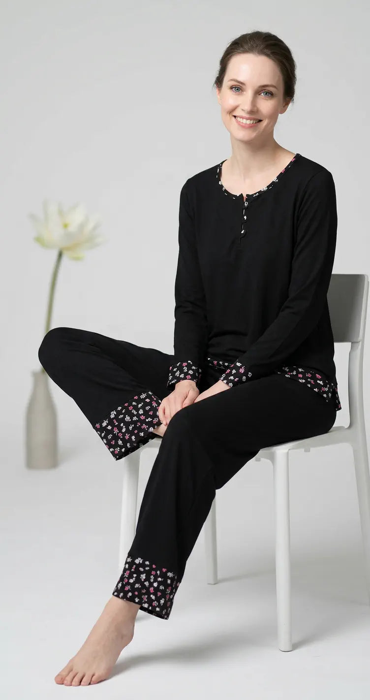 MV/090 – Floral Whisper Pajama Set