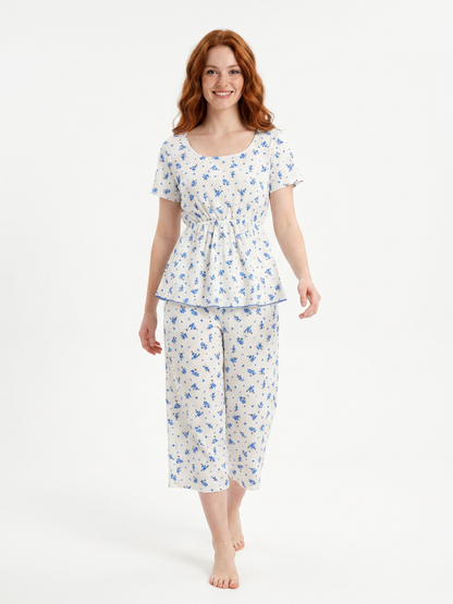 MV/020 – Blossom Dreams Ribbed Pajama Set