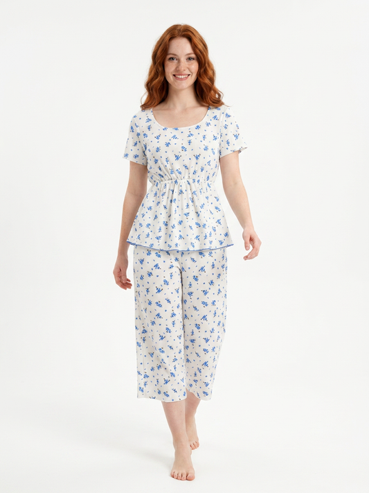 MV/020 – Blossom Dreams Ribbed Pajama Set
