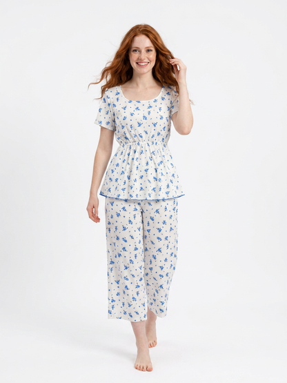 MV/020 – Blossom Dreams Ribbed Pajama Set