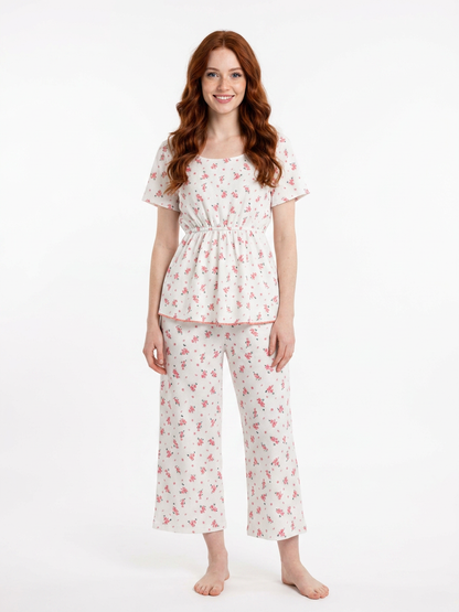 MV/020 – Blossom Dreams Ribbed Pajama Set