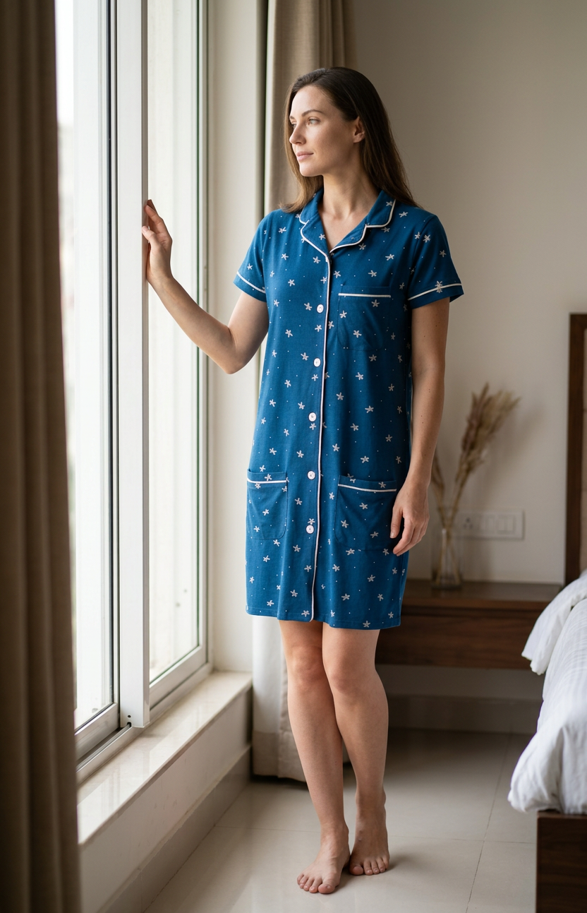 MV/064 – Starlight Dreams Cotton Nightdress