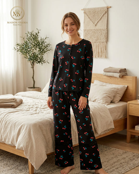 Cerise Charm | Pyjama Set