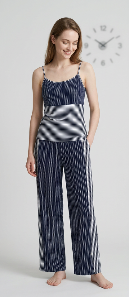 MV/067 – Serenity Stripe Cotton Pajama Set