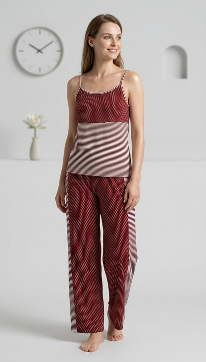 MV/067 – Serenity Stripe Cotton Pajama Set