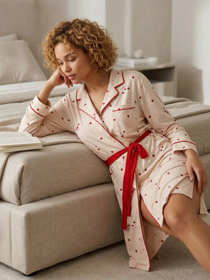 MV/081 – Cherry Charm Cotton Nightdress