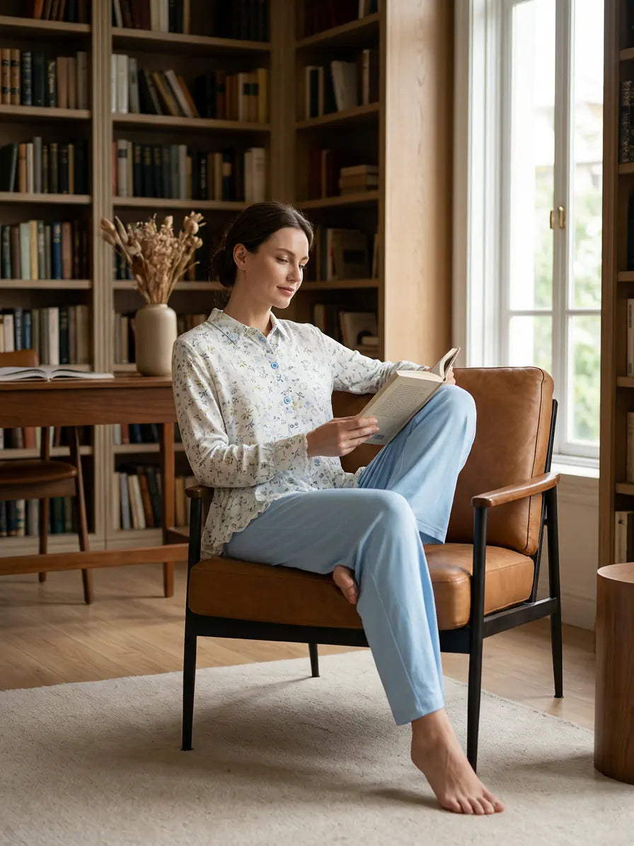MV/078 – Serenity Bloom Viscose Pajama Set