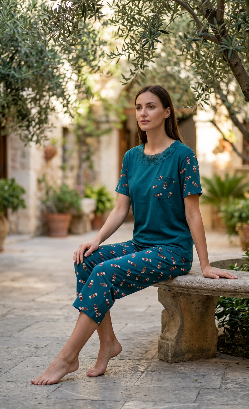 MV/025 – Cozy Charm Cotton Pajama Set