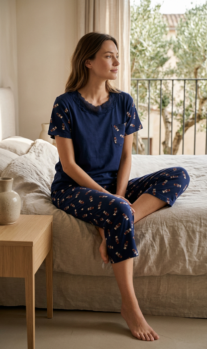 MV/025 – Cozy Charm Cotton Pajama Set