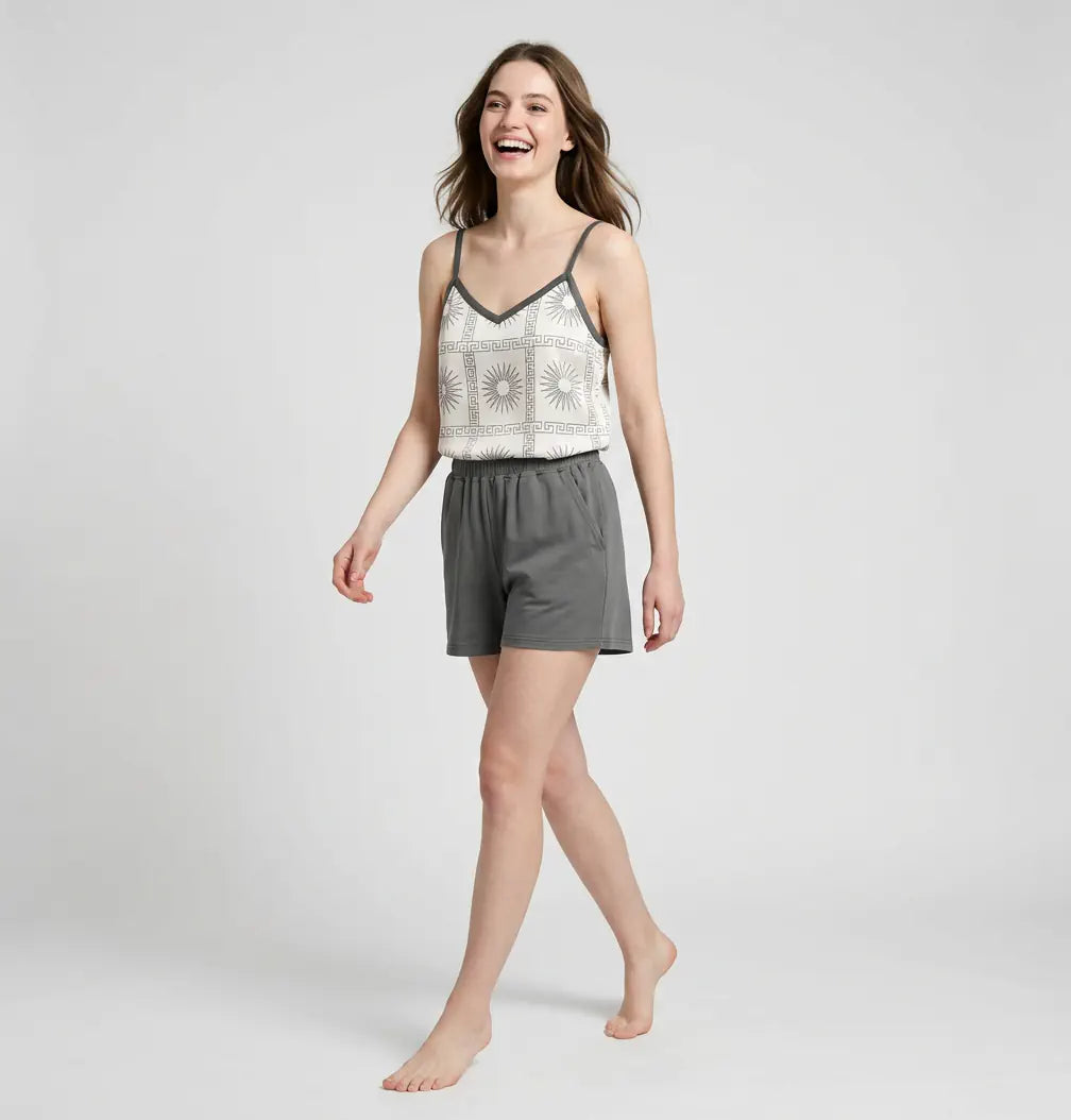 MV/060 – Golden Sun Cotton Short Pajama Set