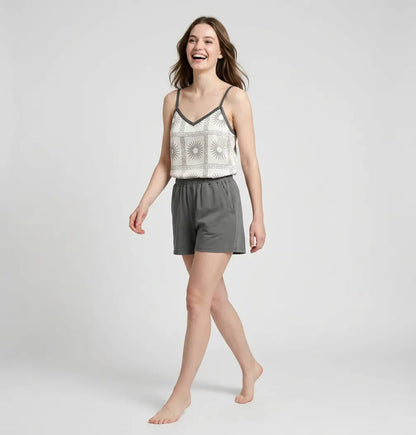 MV/060 – Golden Sun Cotton Short Pajama Set