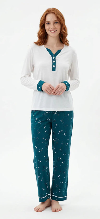 MV/045 – Starlight Dreams Cotton Pajama Set