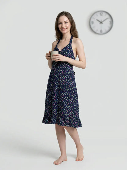 MV/087 – Midnight Blossom Cotton Nightdress