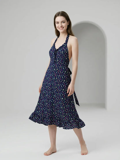MV/087 – Midnight Blossom Cotton Nightdress